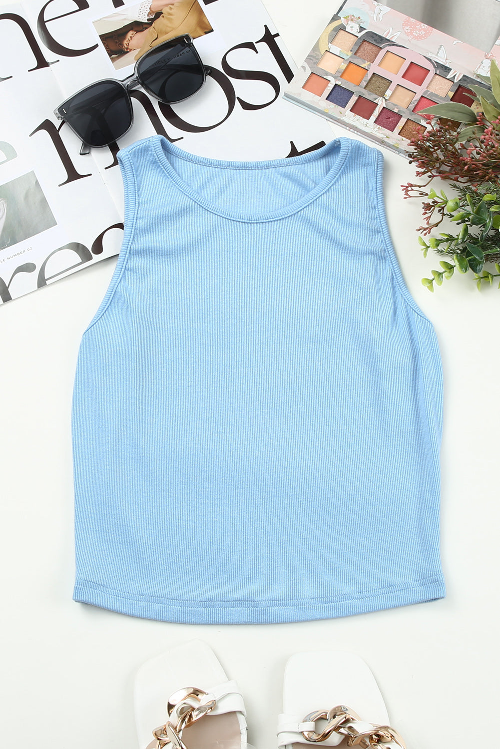 Ribbed Cropped Tank