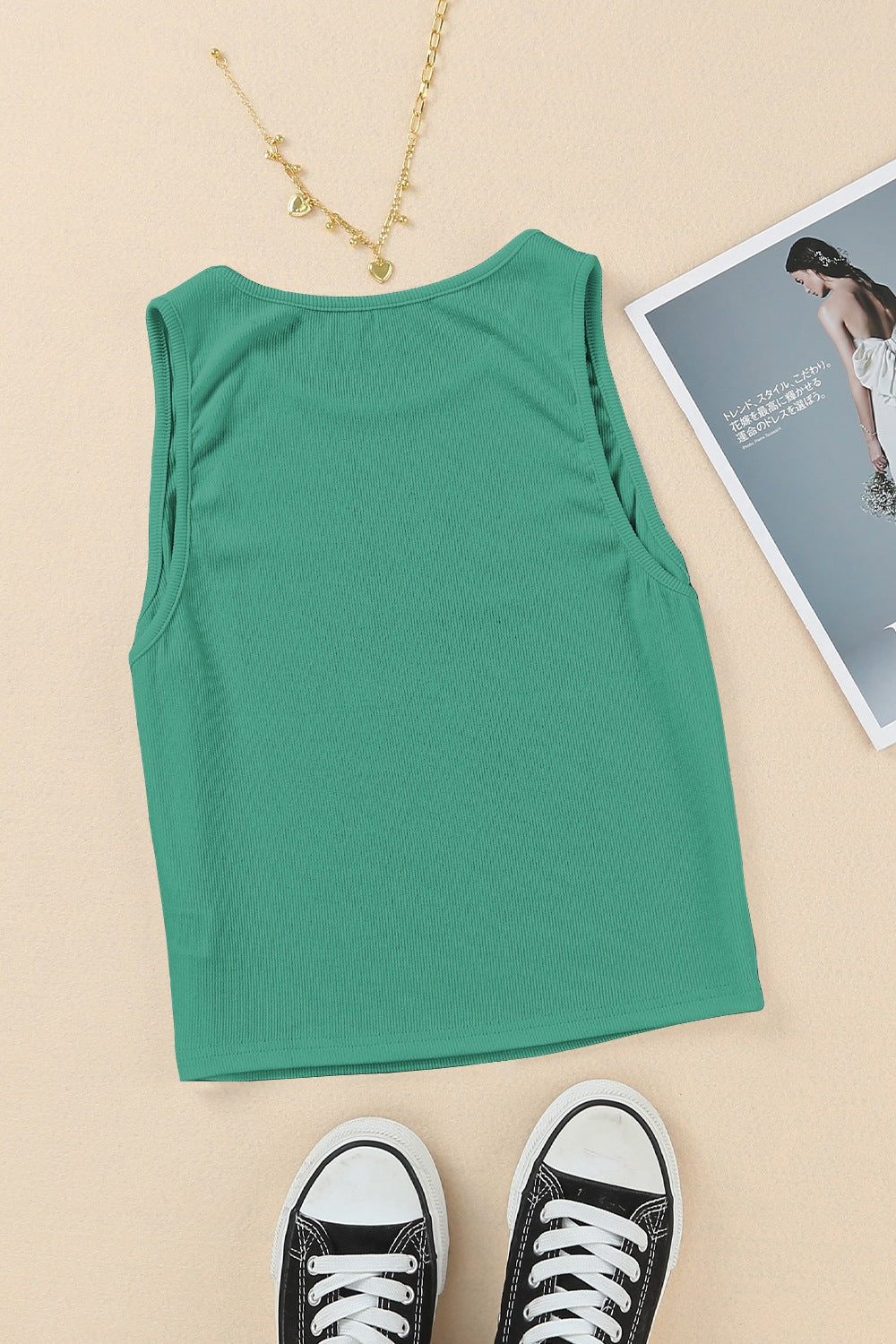 Ribbed Cropped Tank