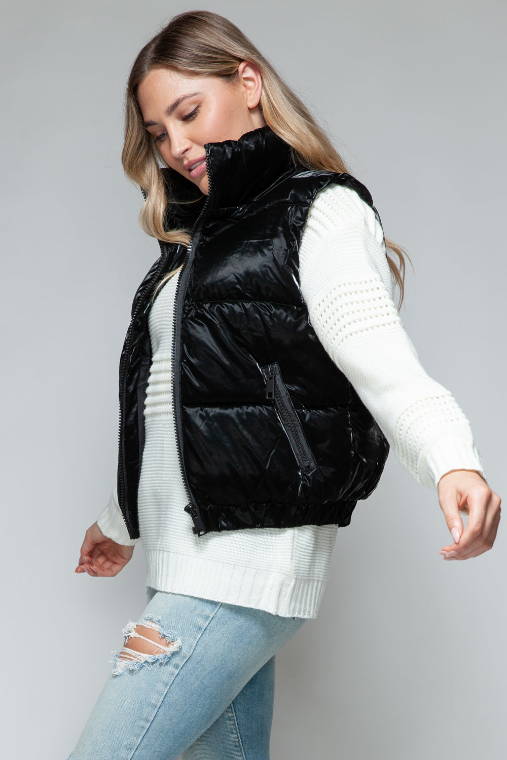 Fur Lining Quilted Vest