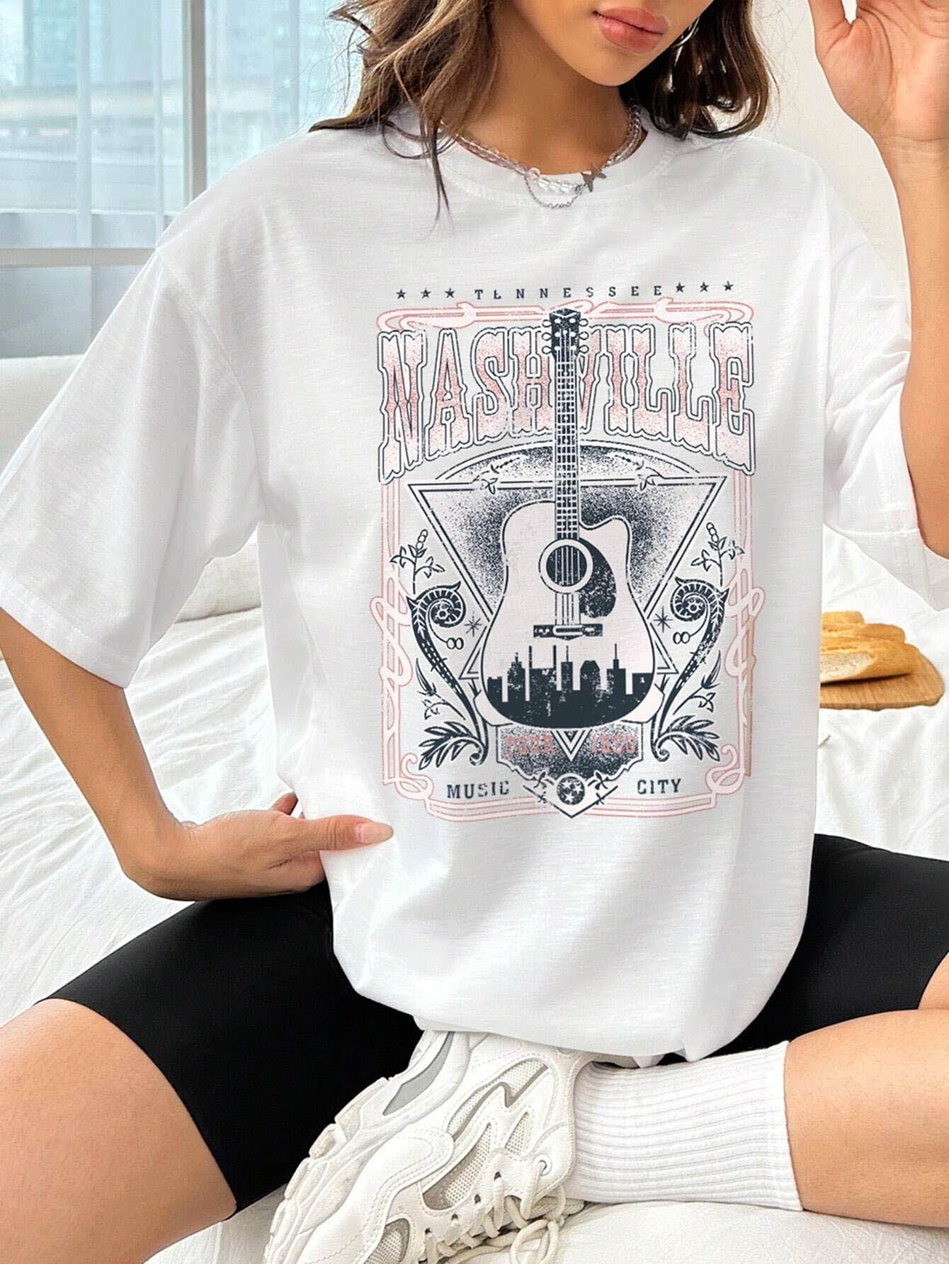Nashville Music City Graphic Tee