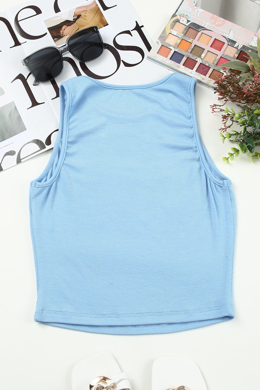 Ribbed Cropped Tank