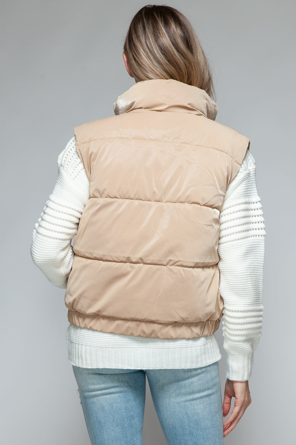 Fur Lining Quilted Vest