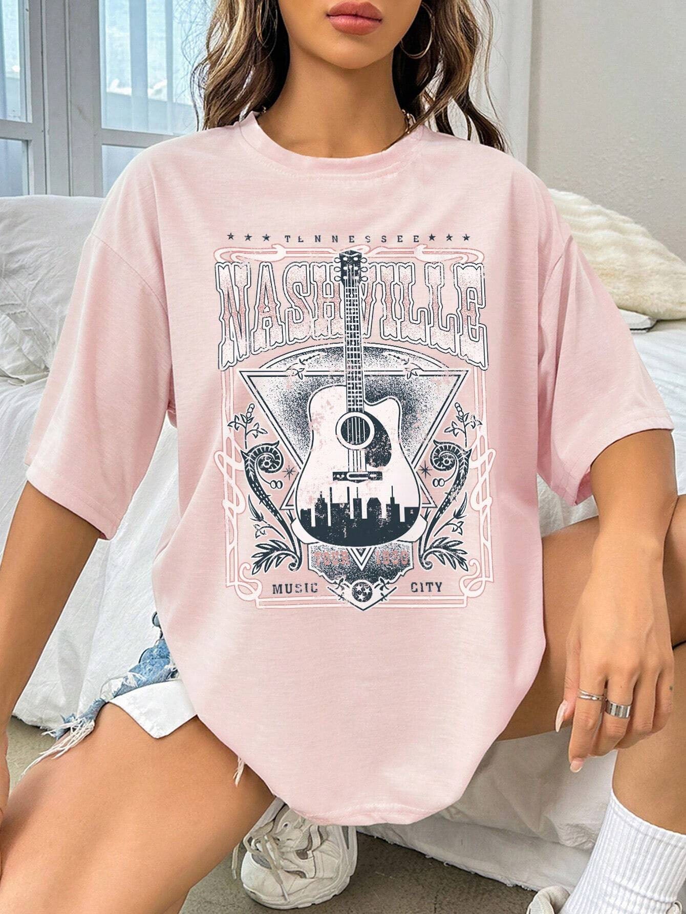 Nashville Music City Graphic Tee