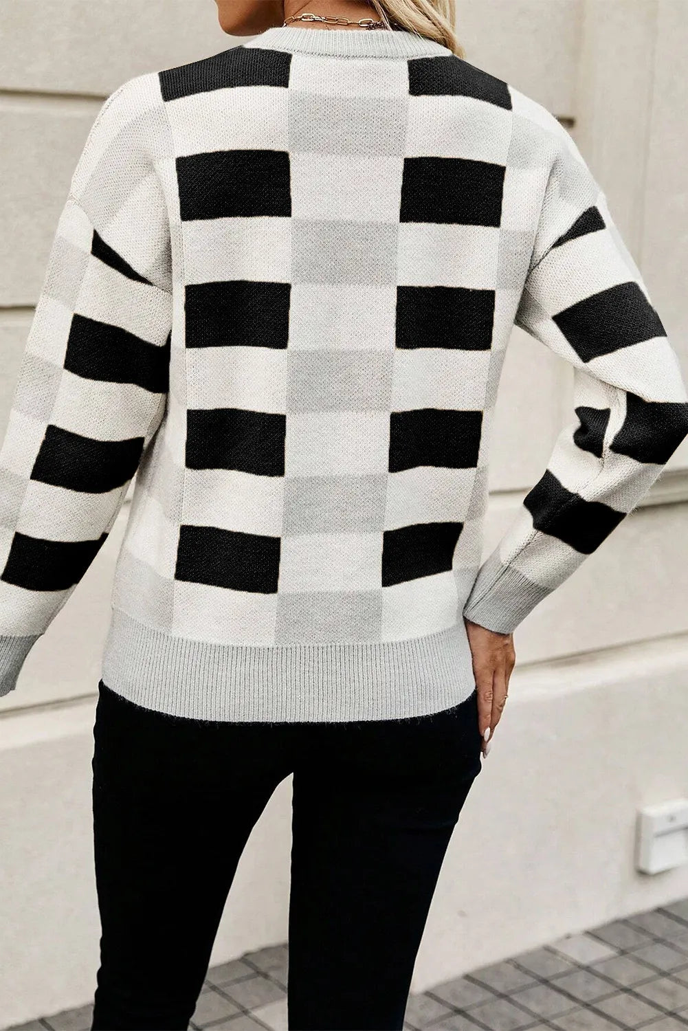 Soft & Classy Checkered Sweater