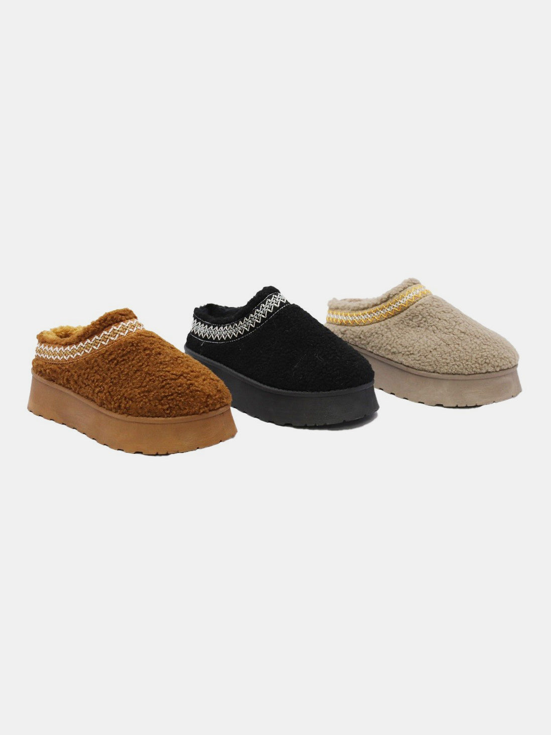 Diva Platform Sherpa Slippers
