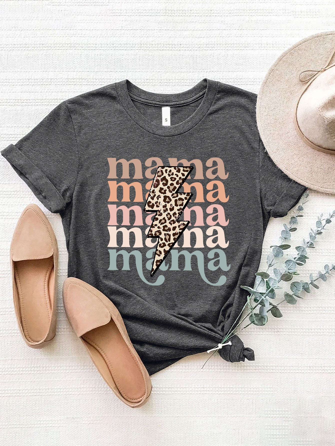 Mama Lightning Bolt Graphic Tee