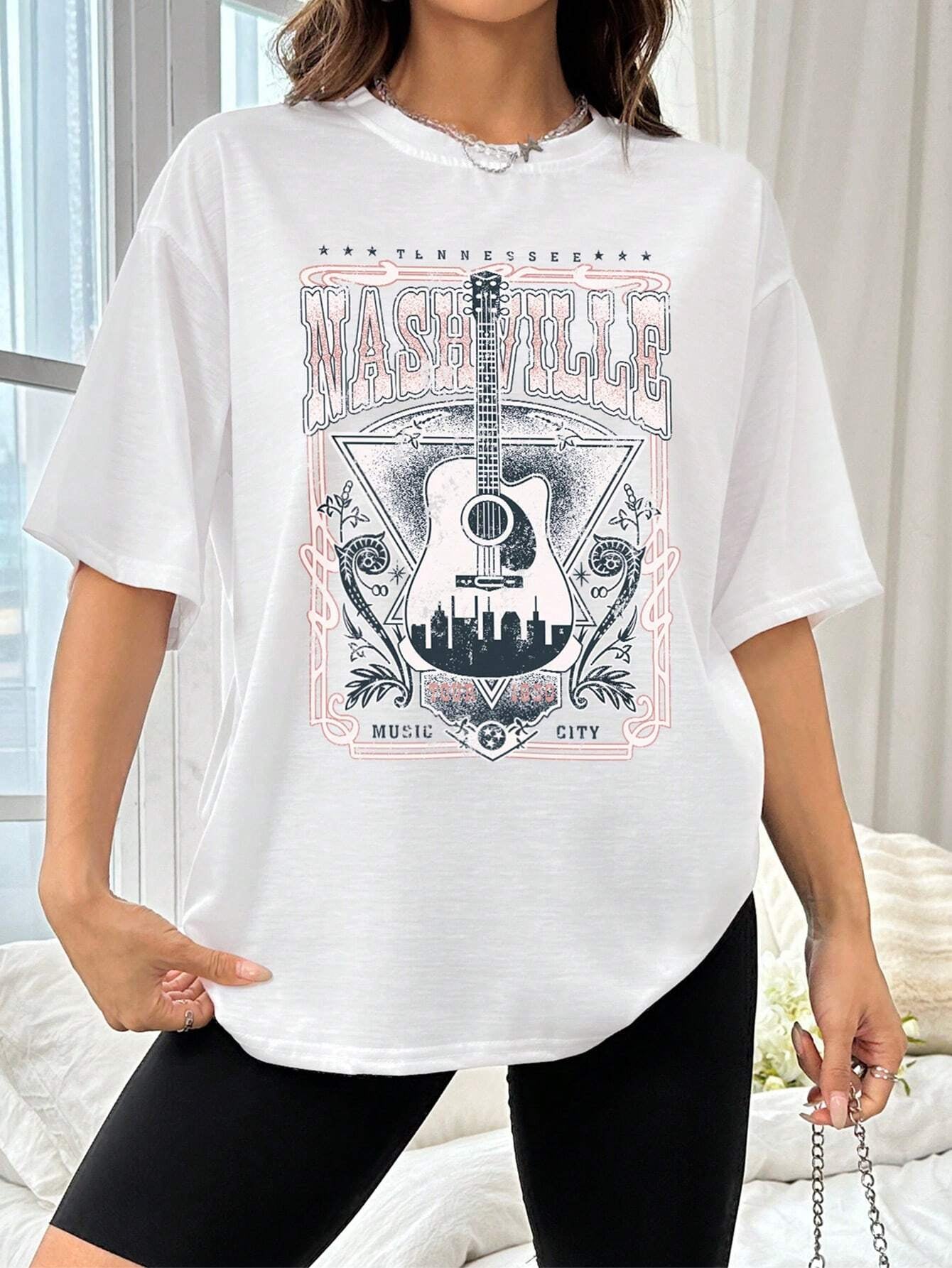 Nashville Music City Graphic Tee