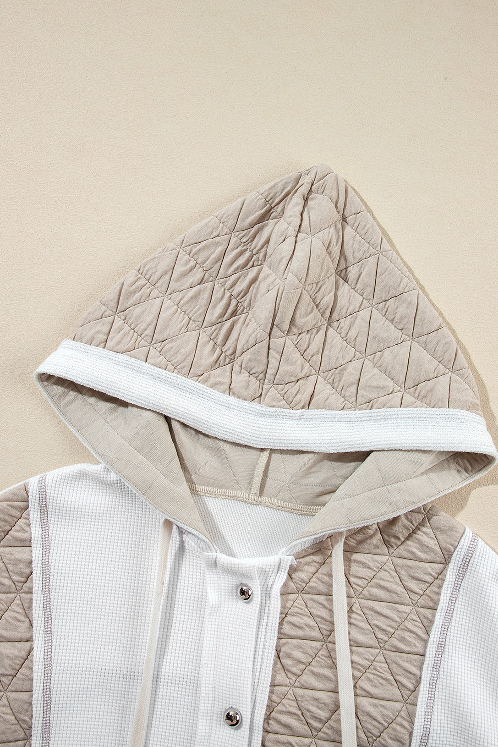 Drawstring Color Block Jacket