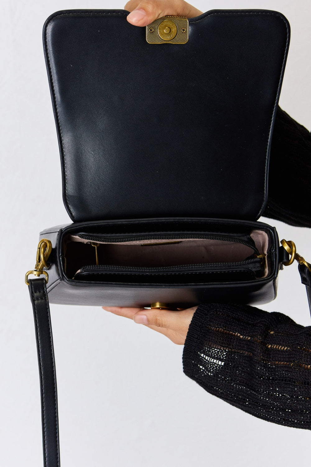 She's So Classic Vegan Leather Crossbody Bag