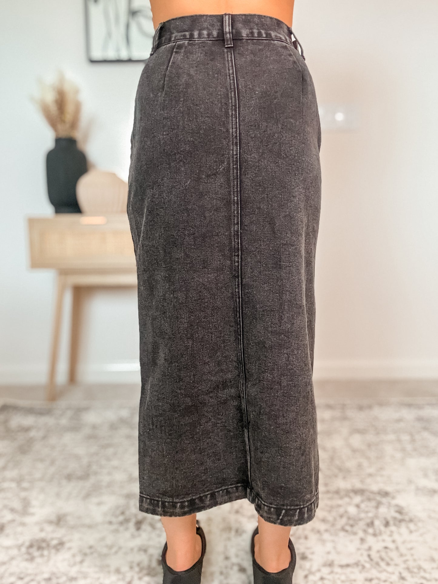Trendsetter Denim Maxi Skirt