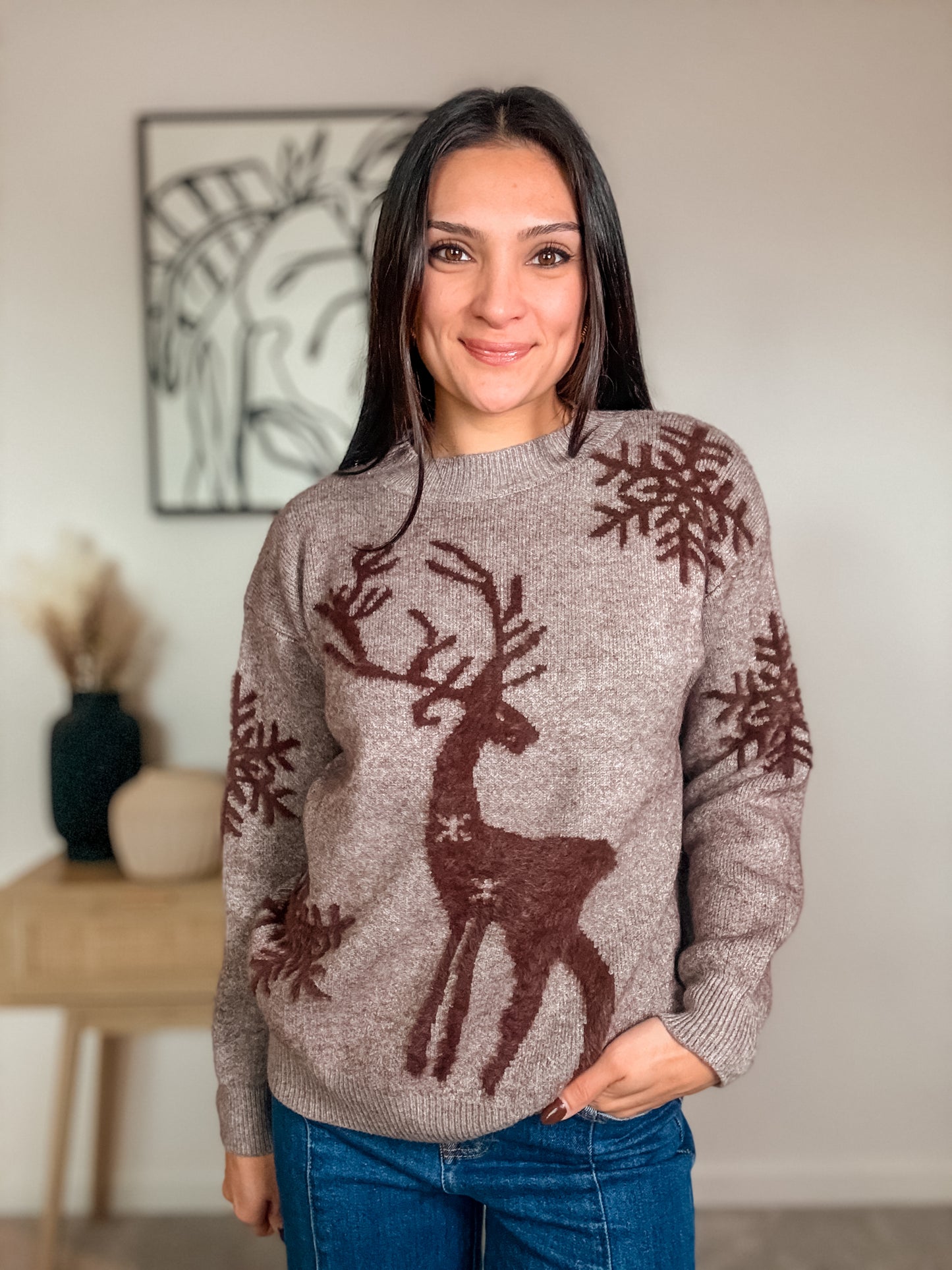 Reindeer Holiday Sweater