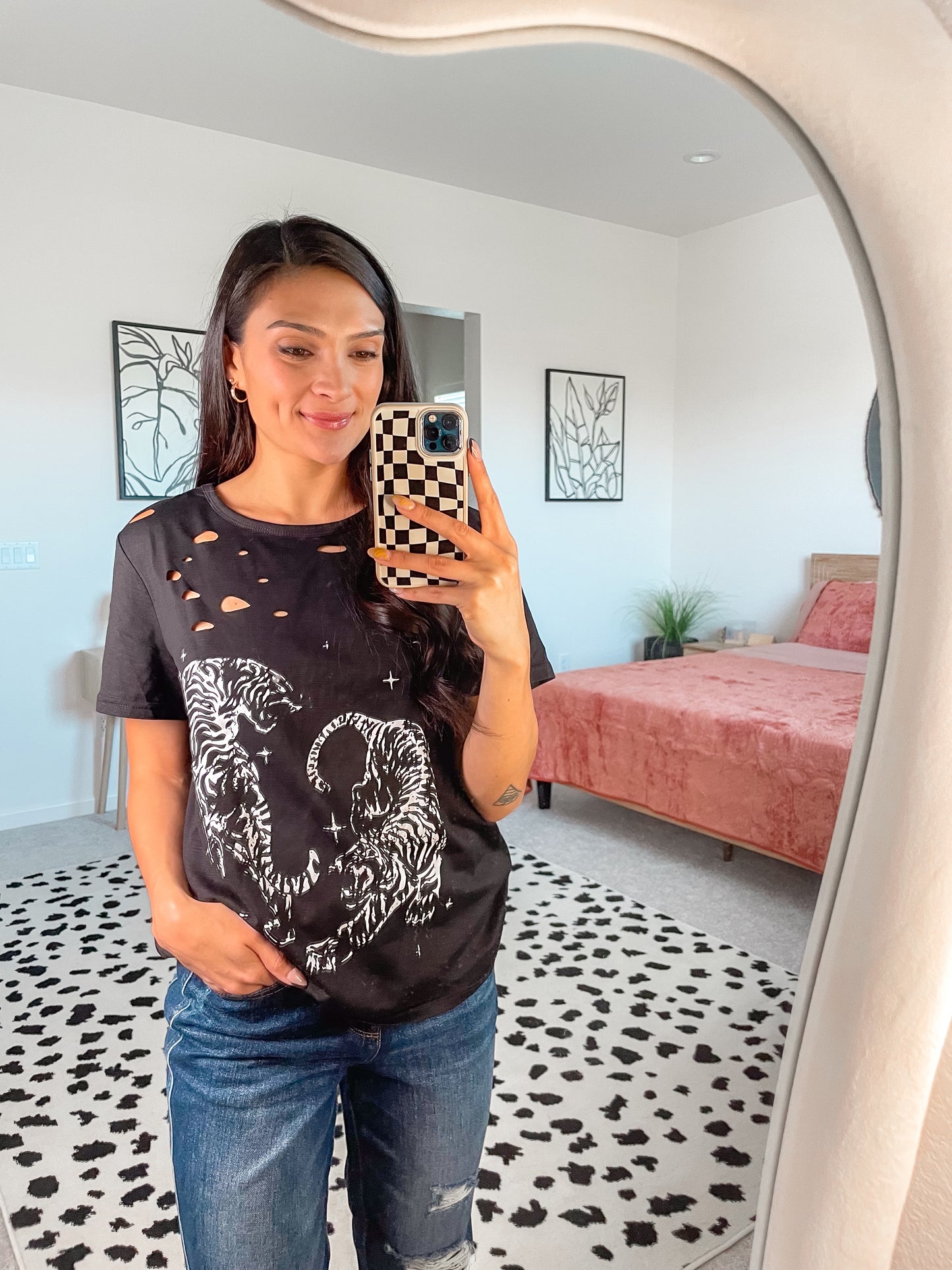 Cutout Tiger Graphic Tee