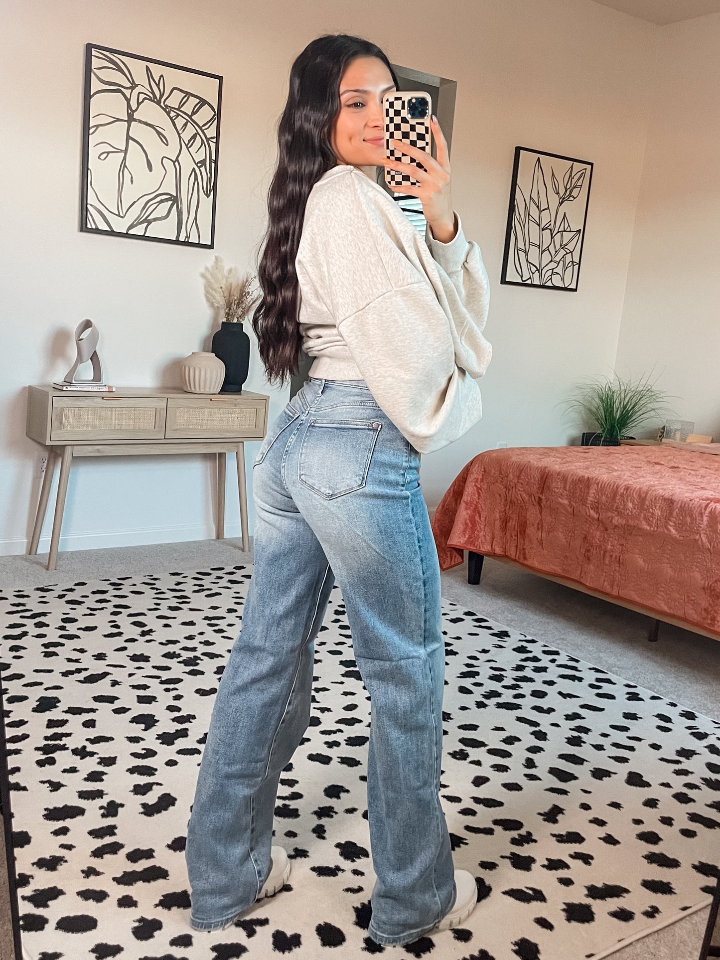 Judy Blue High Waist Wide Leg Jeans