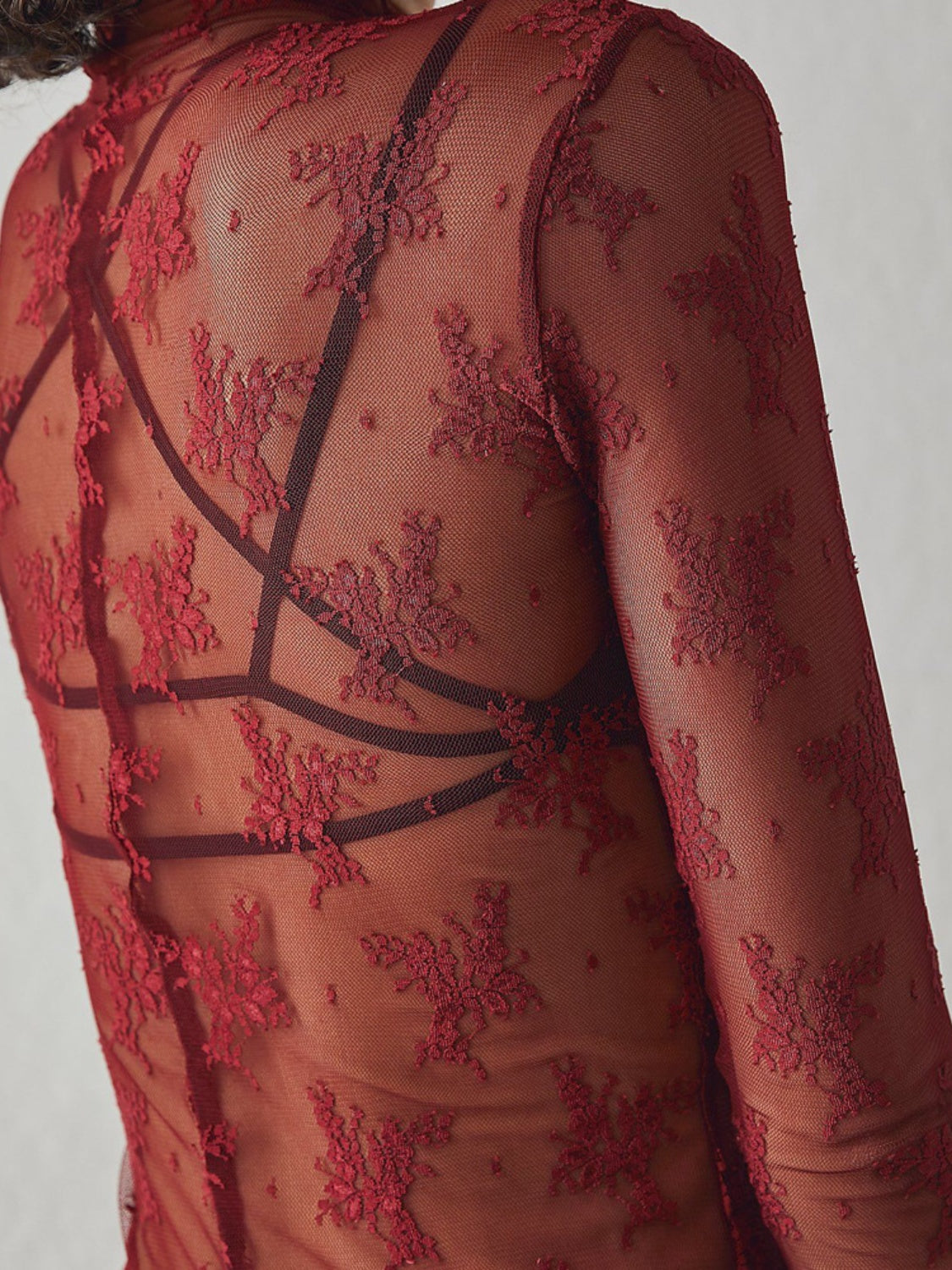 Mesh Lace Layering Top