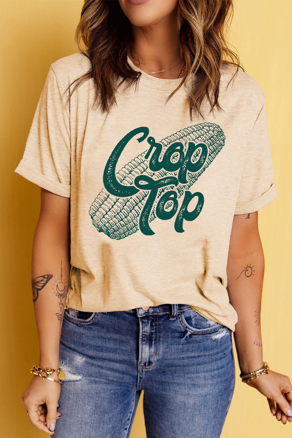 Corn Crop Top Graphic