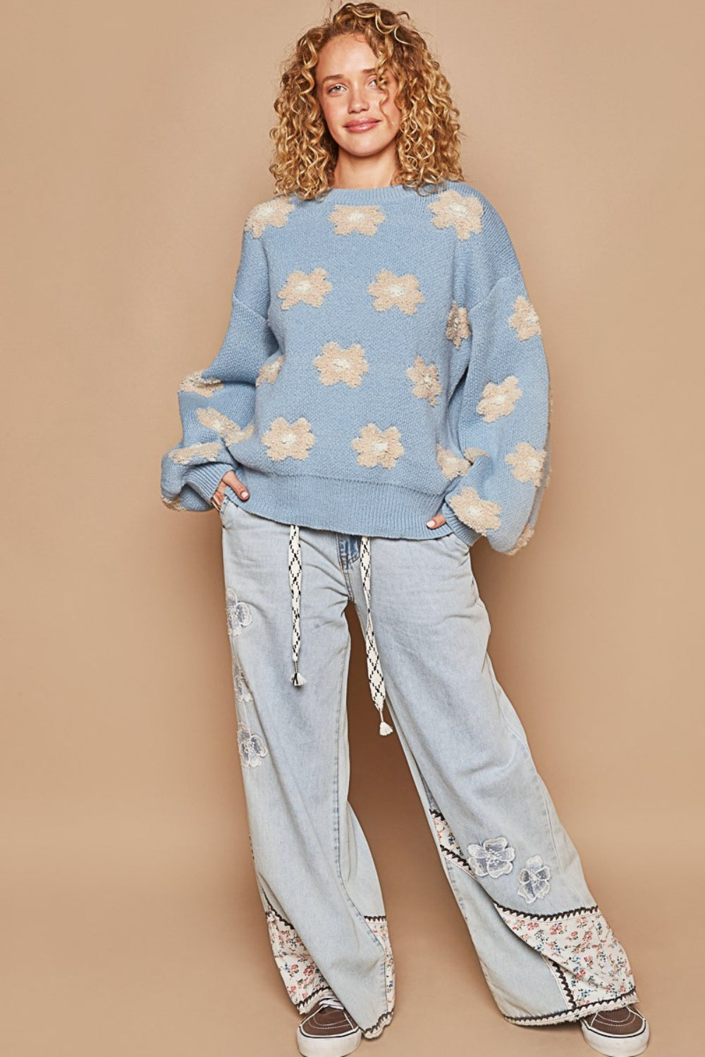 Daisy Pattern Sweater