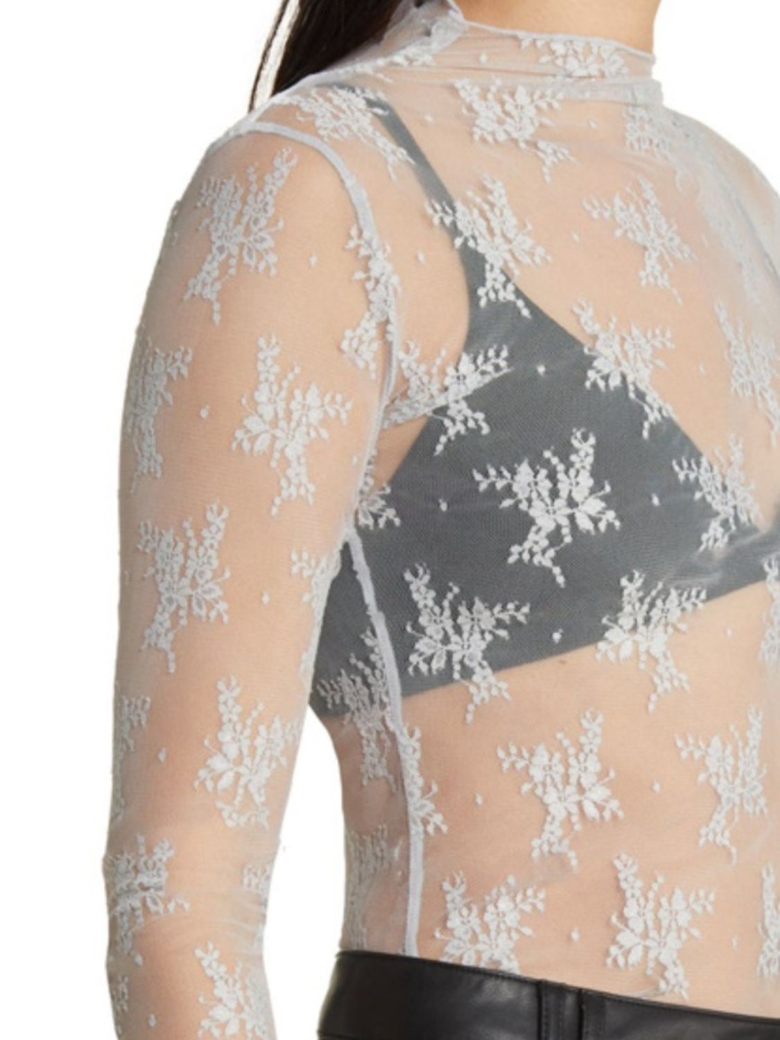 Mesh Lace Layering Top