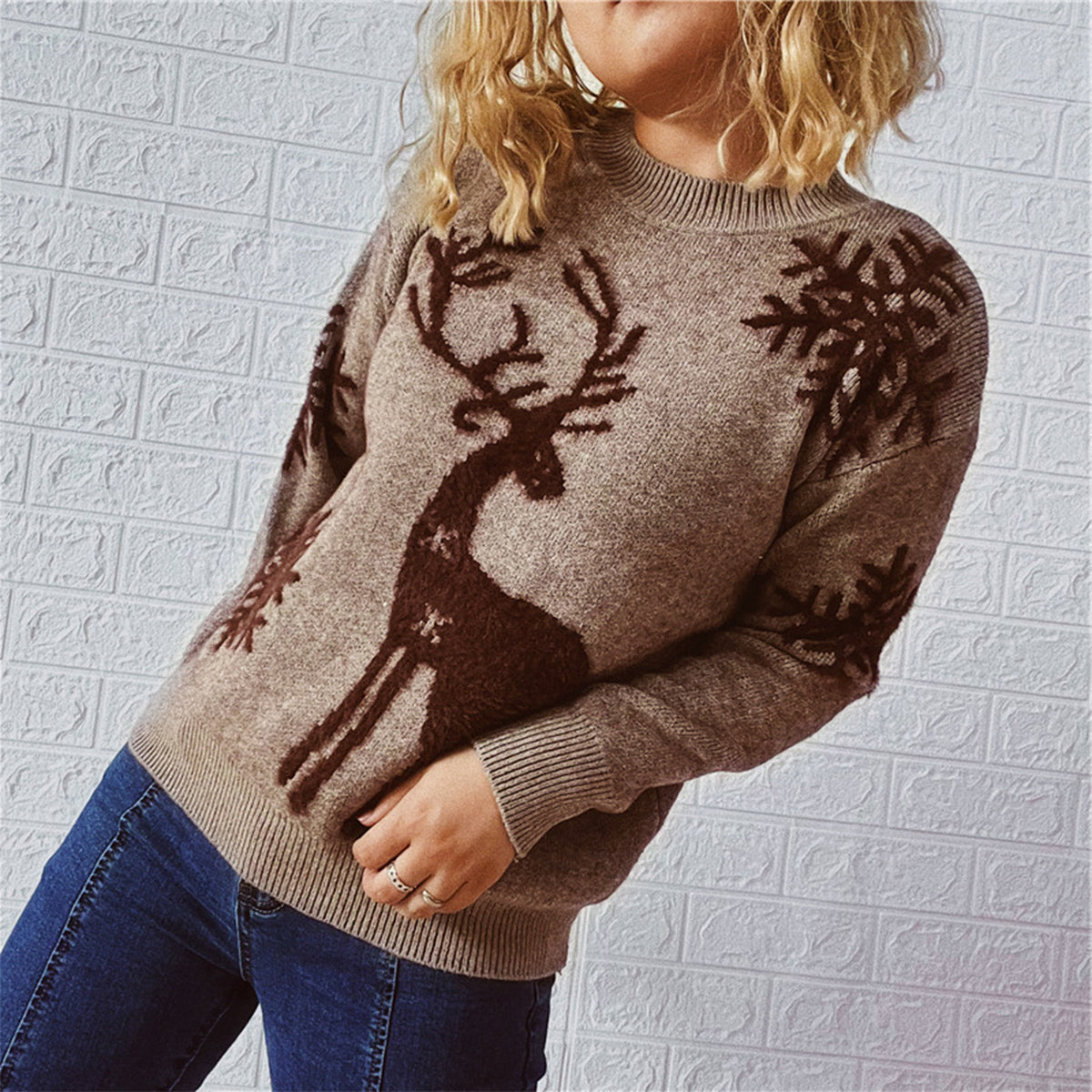 Reindeer Holiday Sweater
