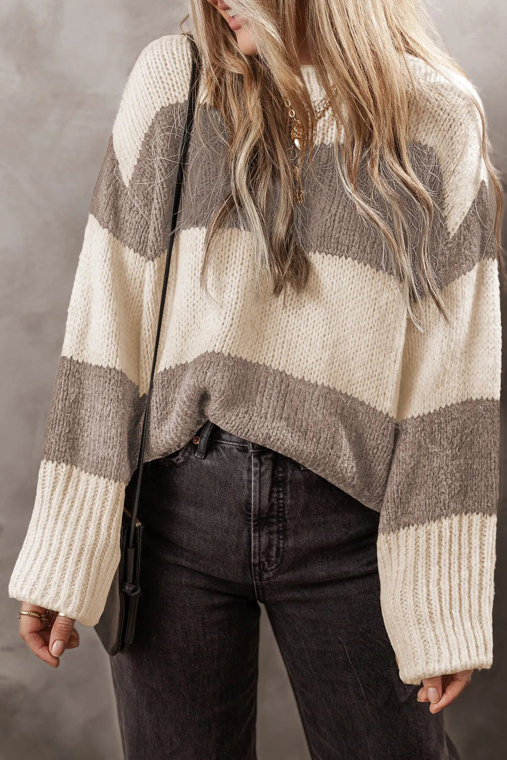 Cafe Cozy Striped Sweater