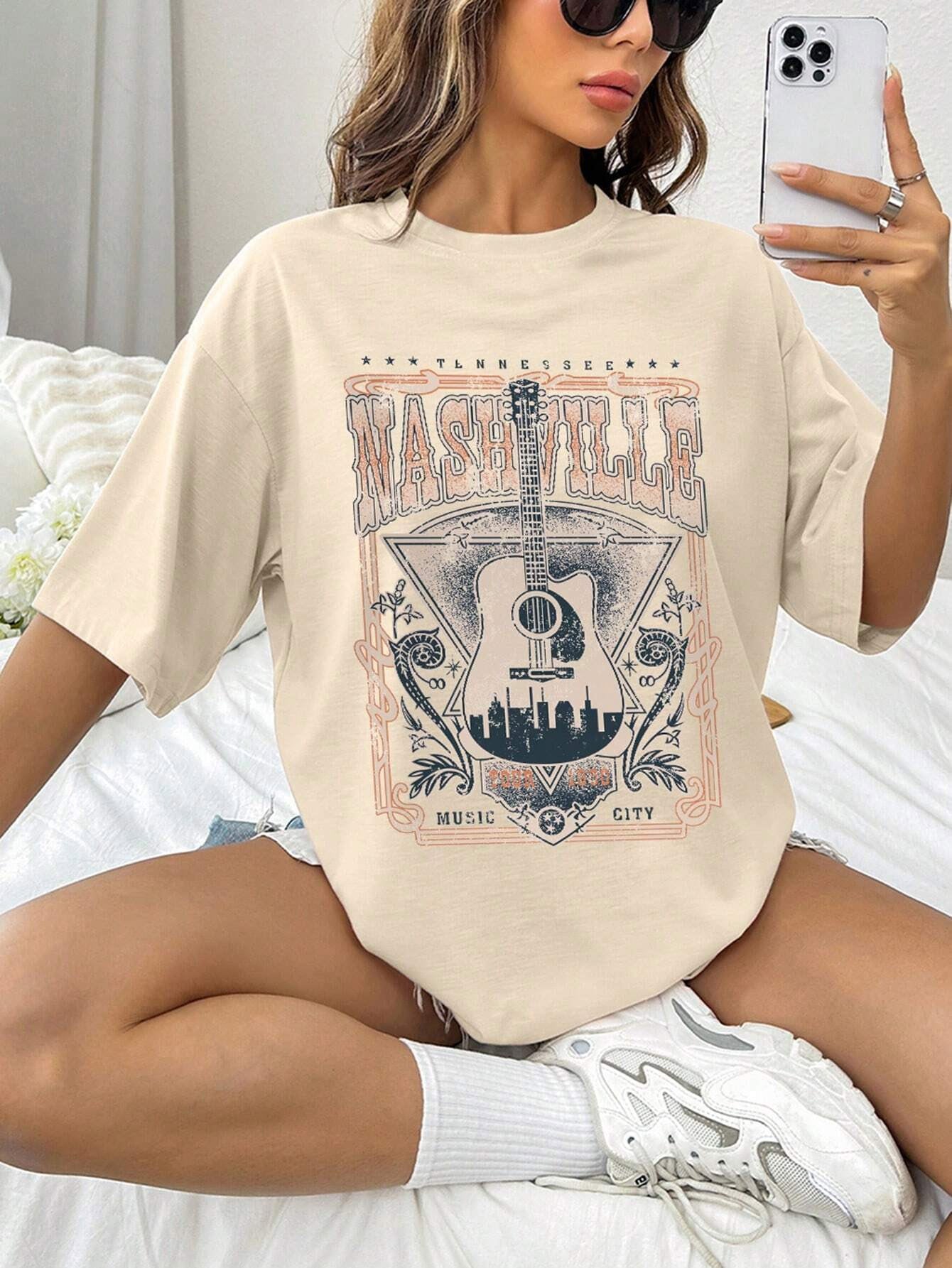 Nashville Music City Graphic Tee