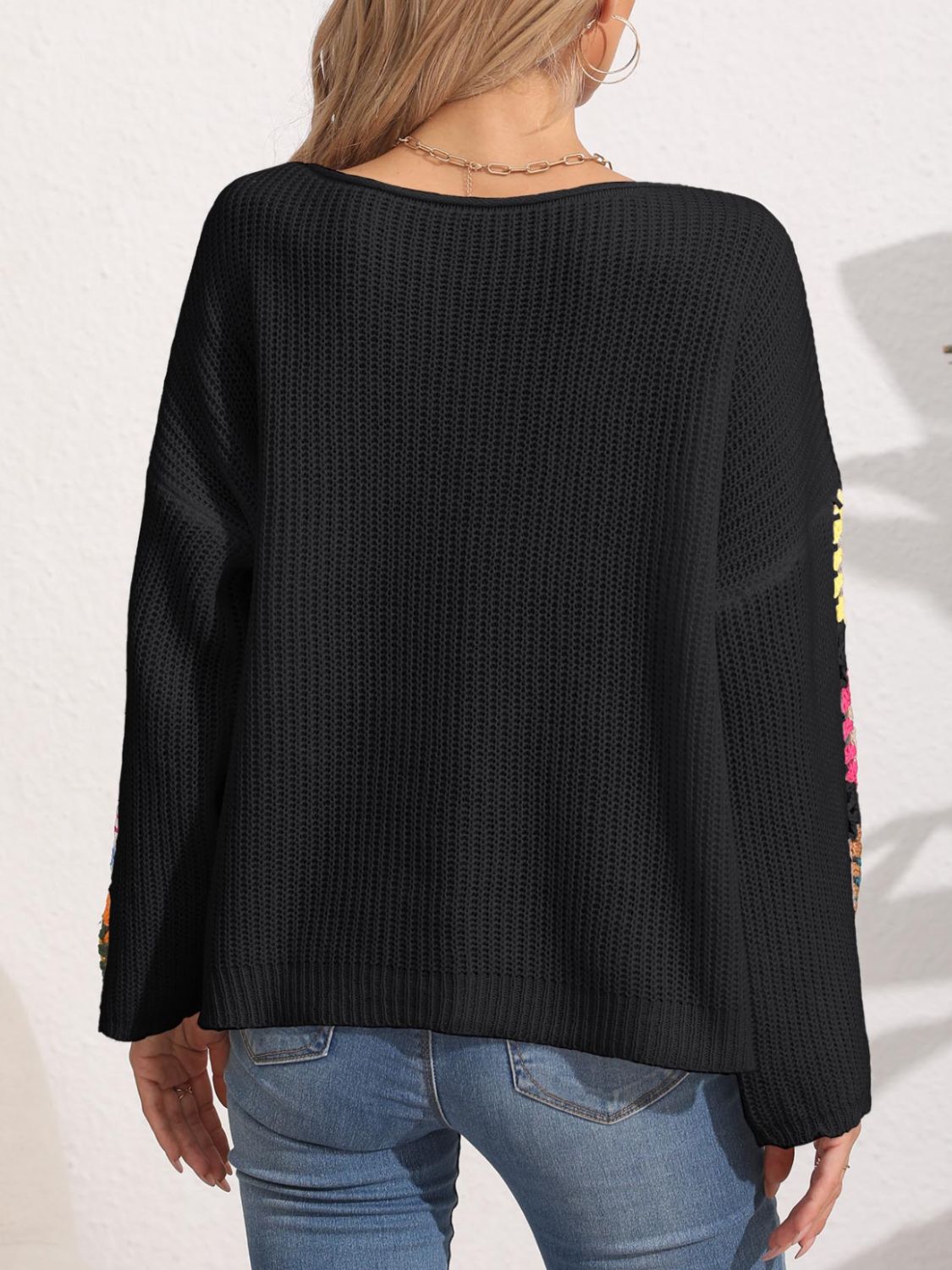 Crochet Sleeve Sweater