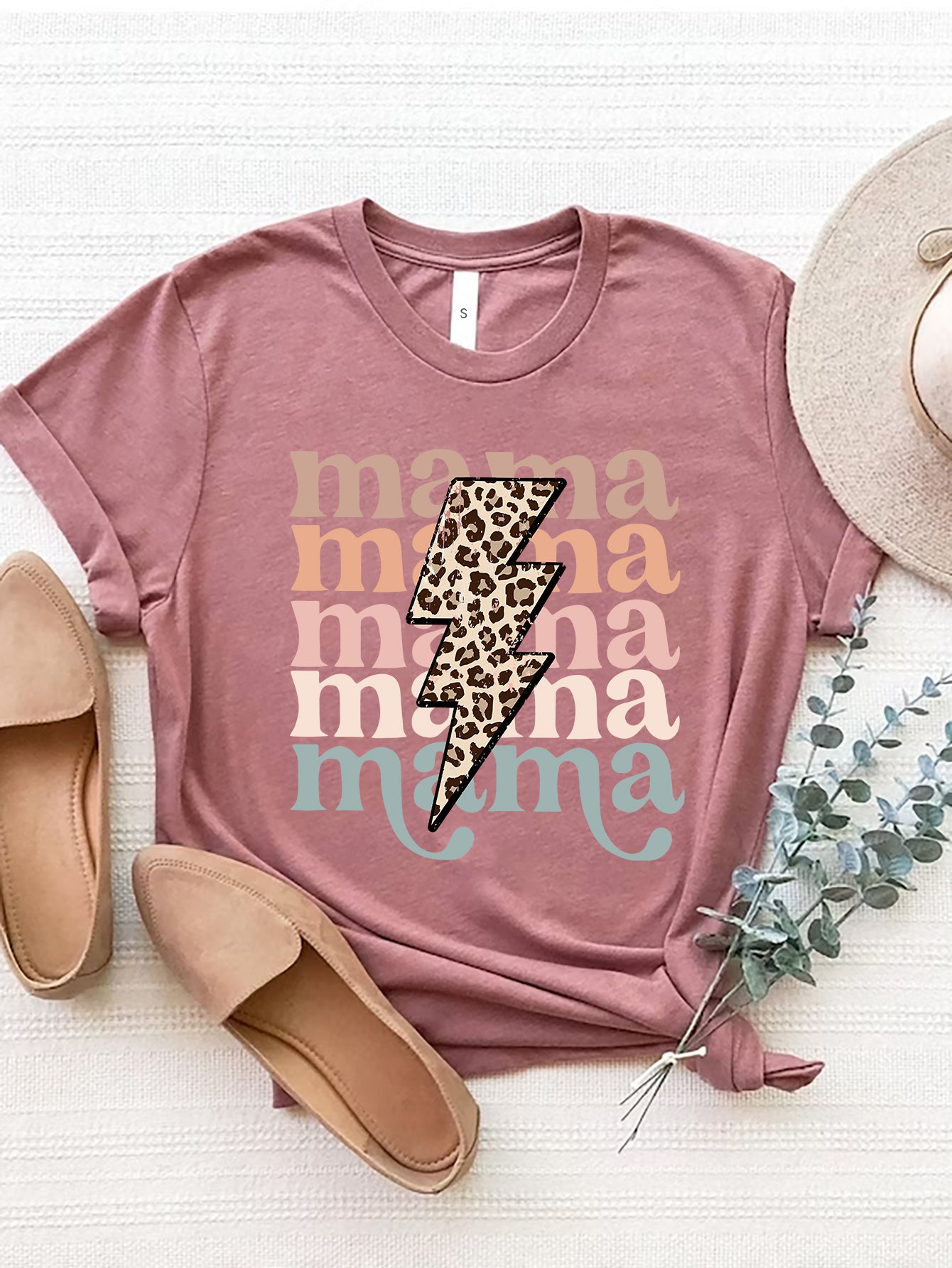 Mama Lightning Bolt Graphic Tee