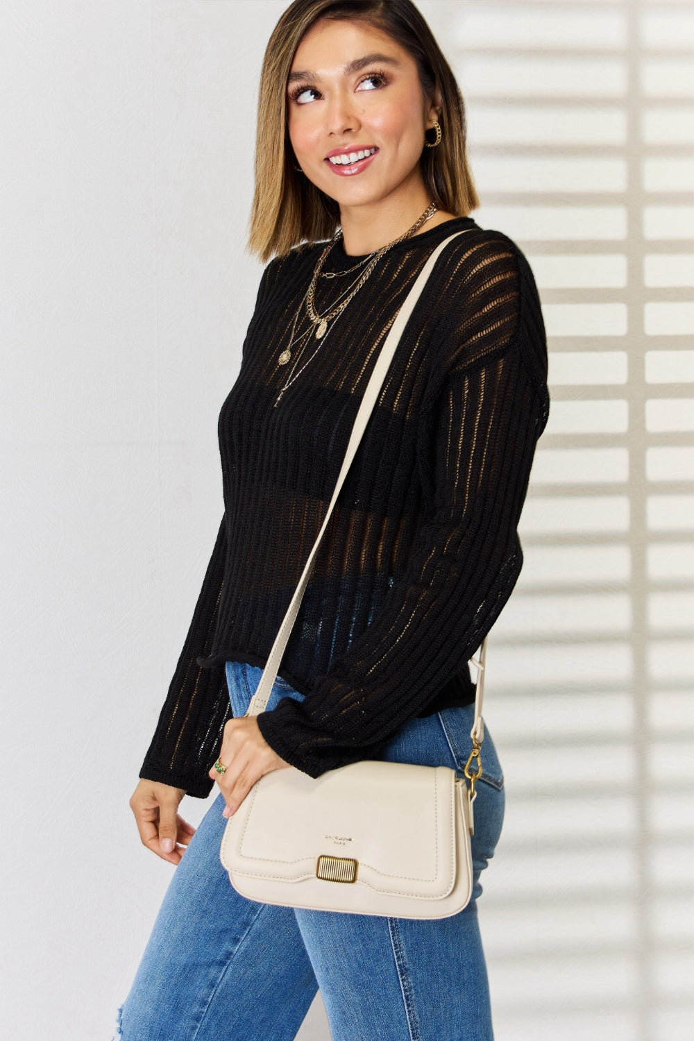 She's So Classic Vegan Leather Crossbody Bag