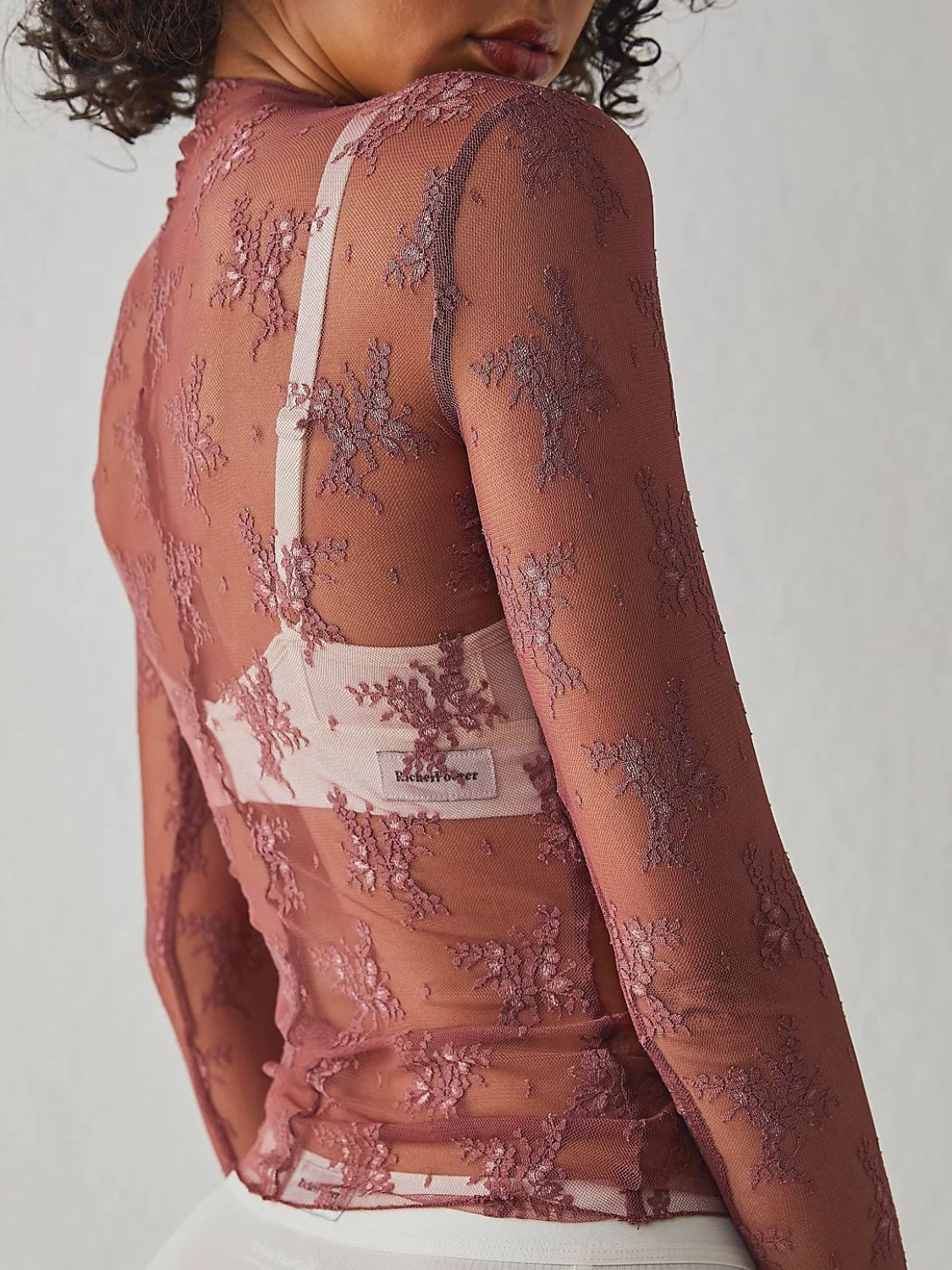 Mesh Lace Layering Top
