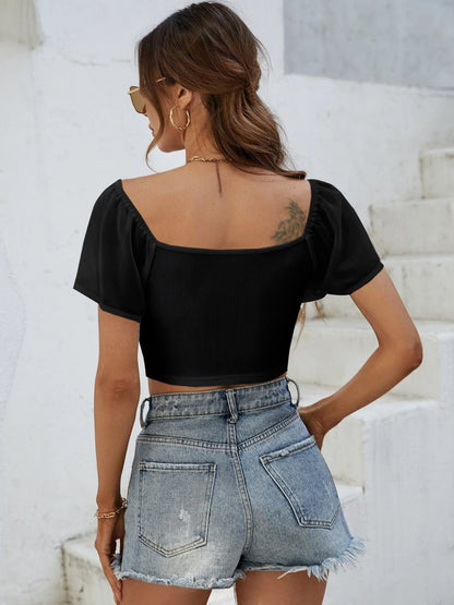 Drawstring Darling Crop Top