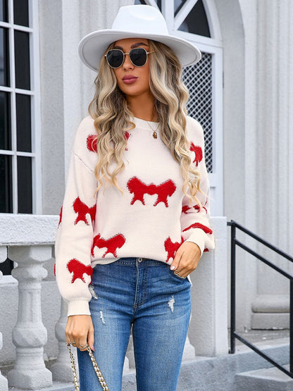 Angel Wings Bow Sweater