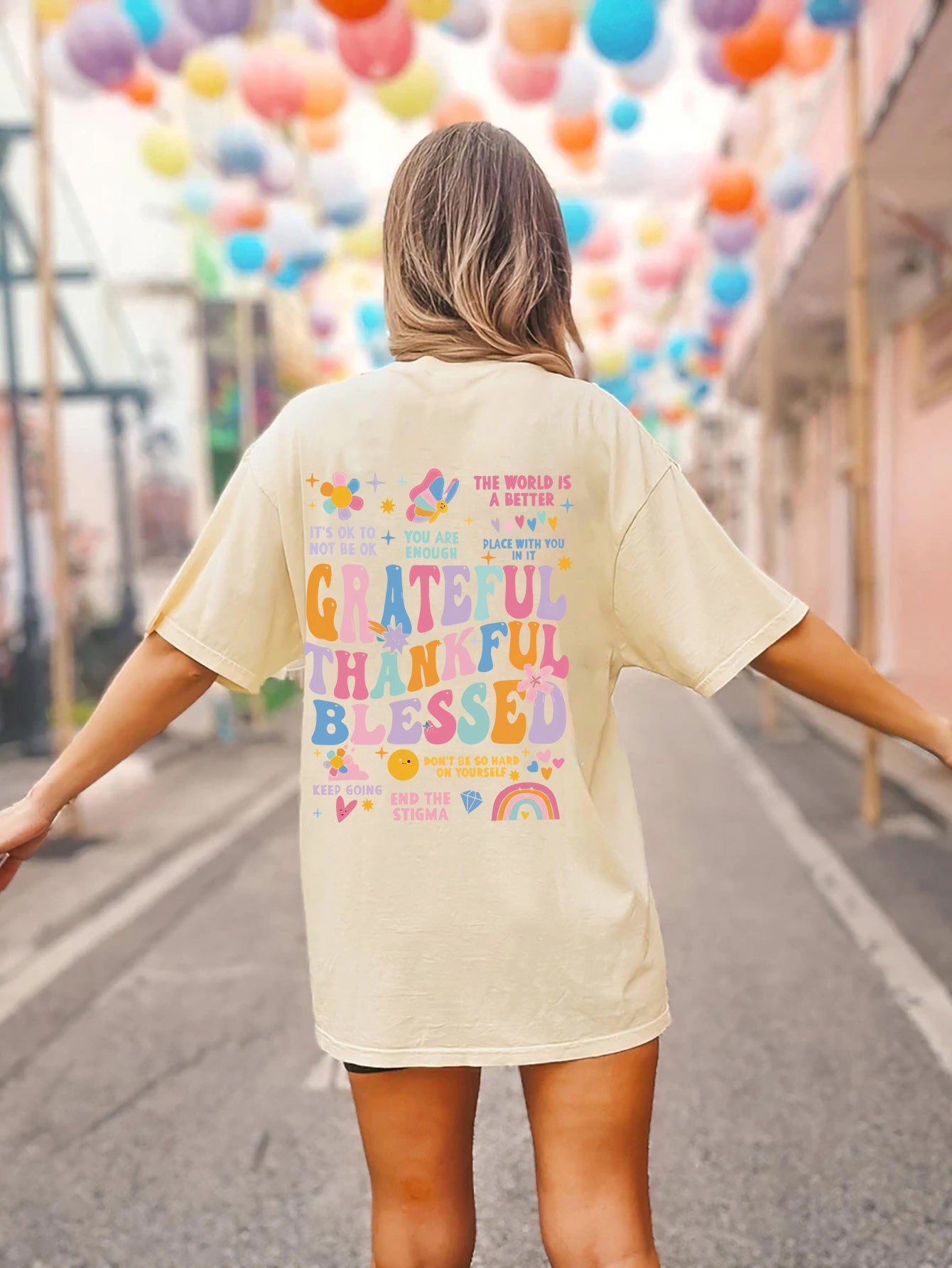 Grateful Thankful Blessed Graphic Tee