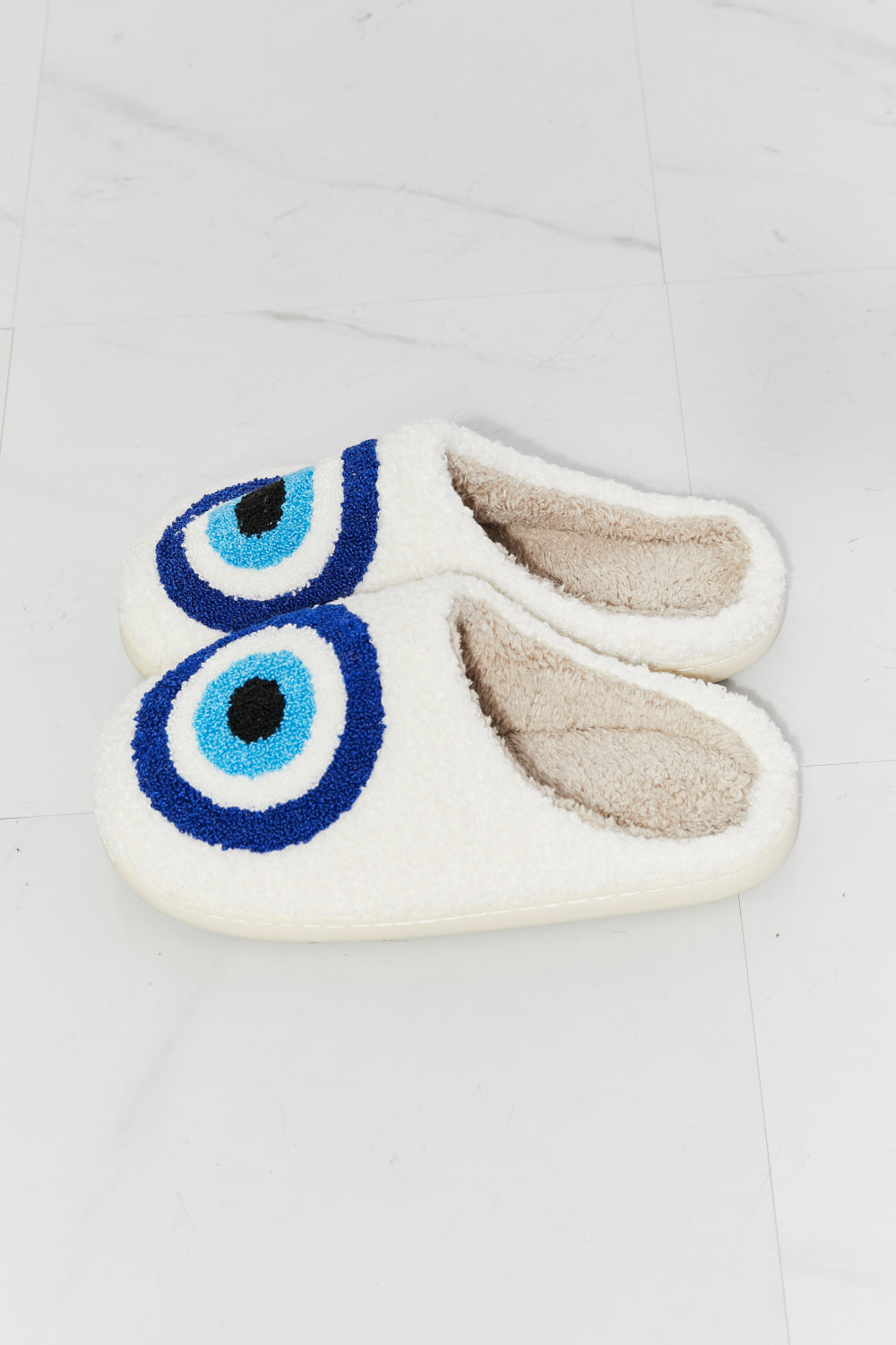 Evil Eye Plush Slippers