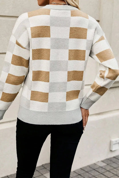 Soft & Classy Checkered Sweater