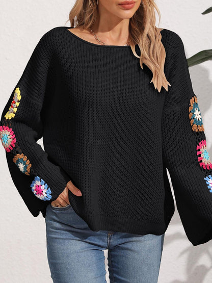 Crochet Sleeve Sweater