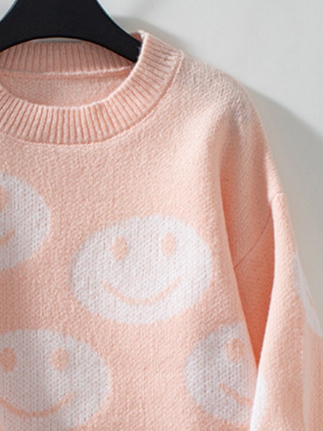 Smiley Face Pattern Sweater