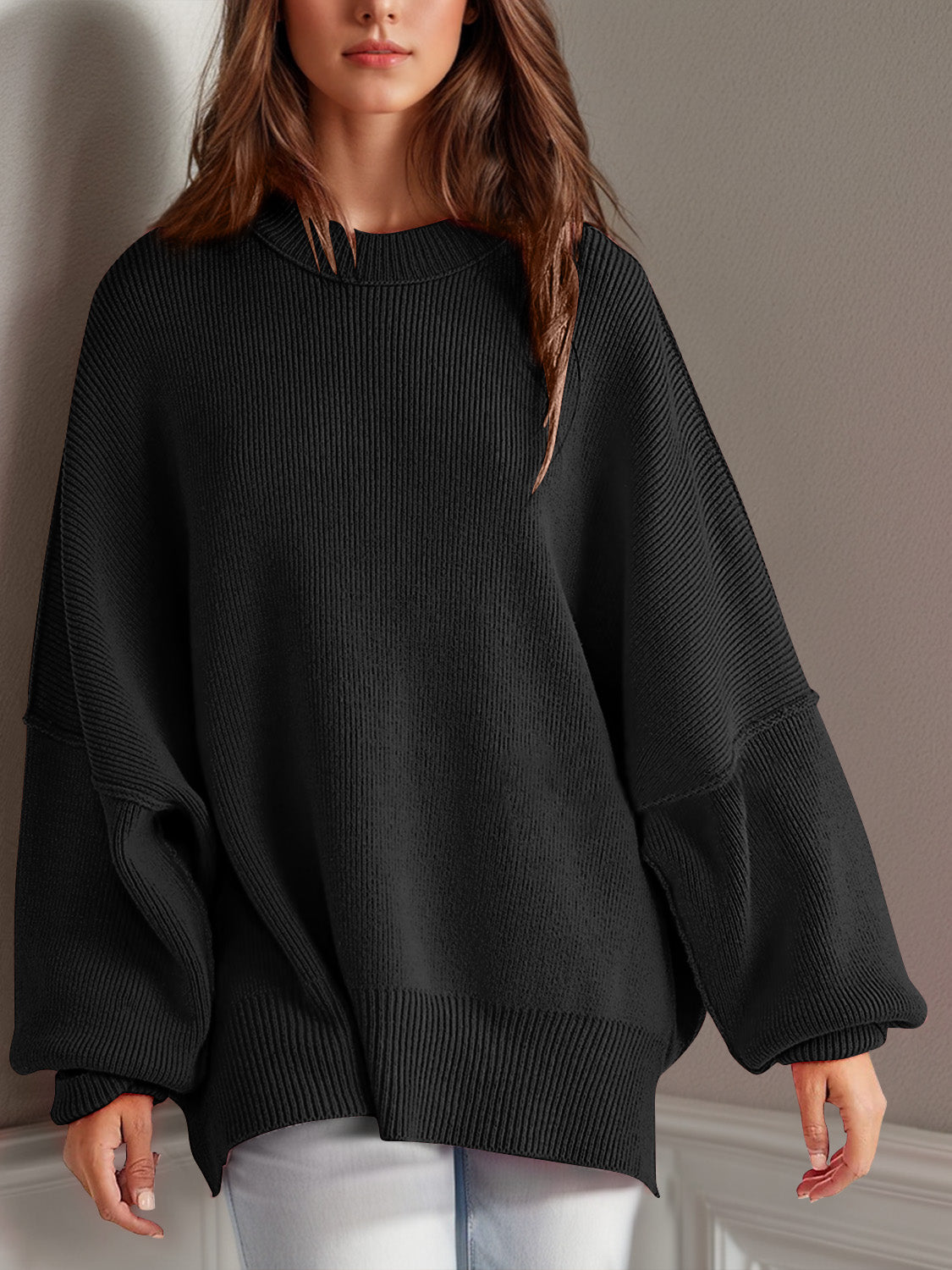 Simply Perfect Side Slit Sweater