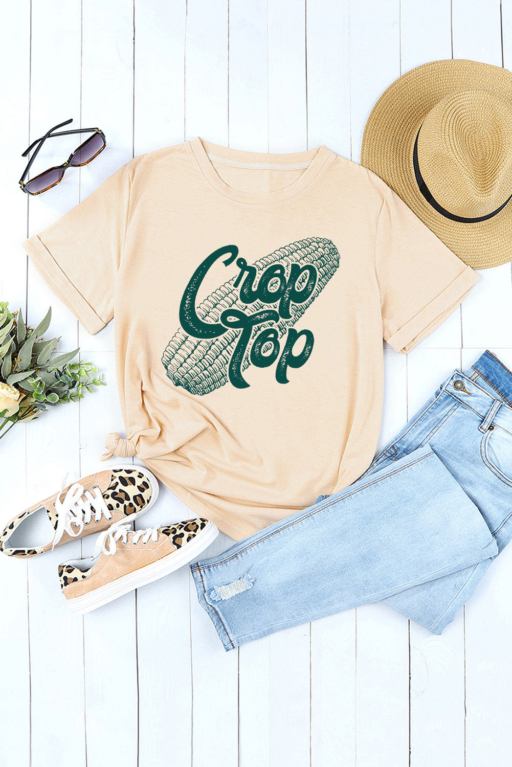 Corn Crop Top Graphic