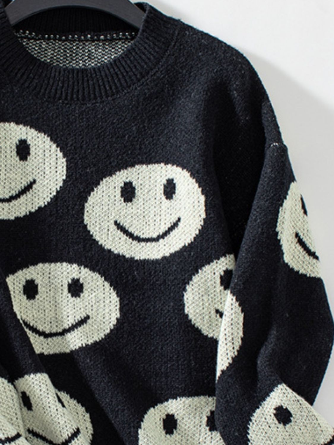 Smiley Face Pattern Sweater