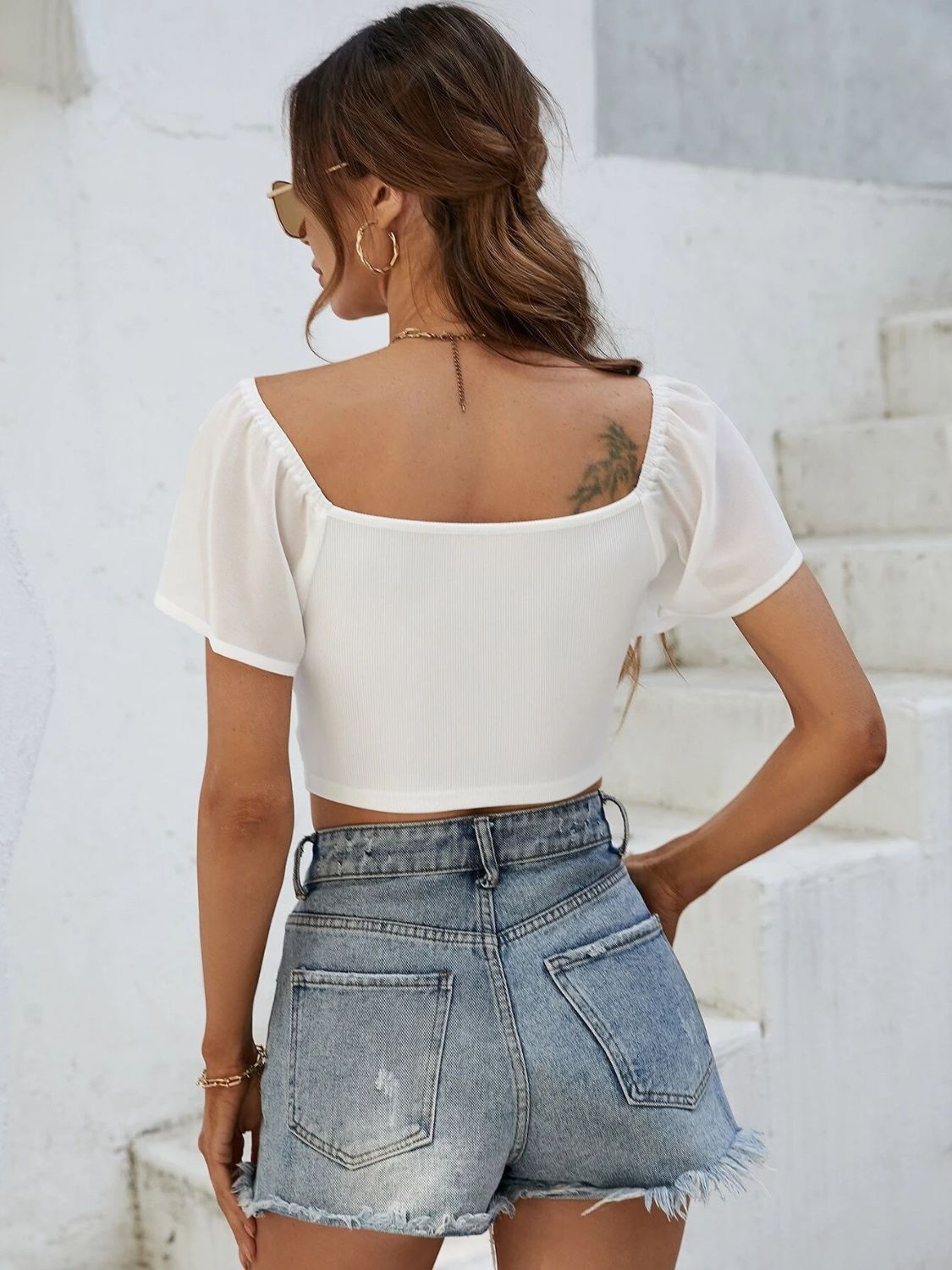 Drawstring Darling Crop Top