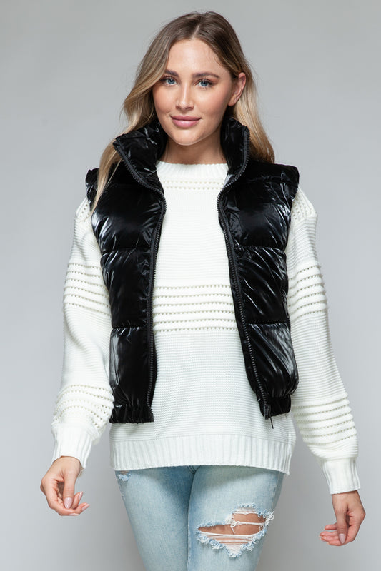 Fur Lining Quilted Vest