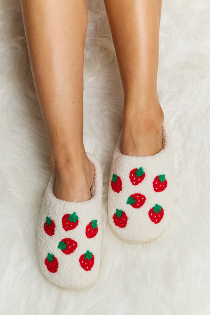 Printed Plush Slippers