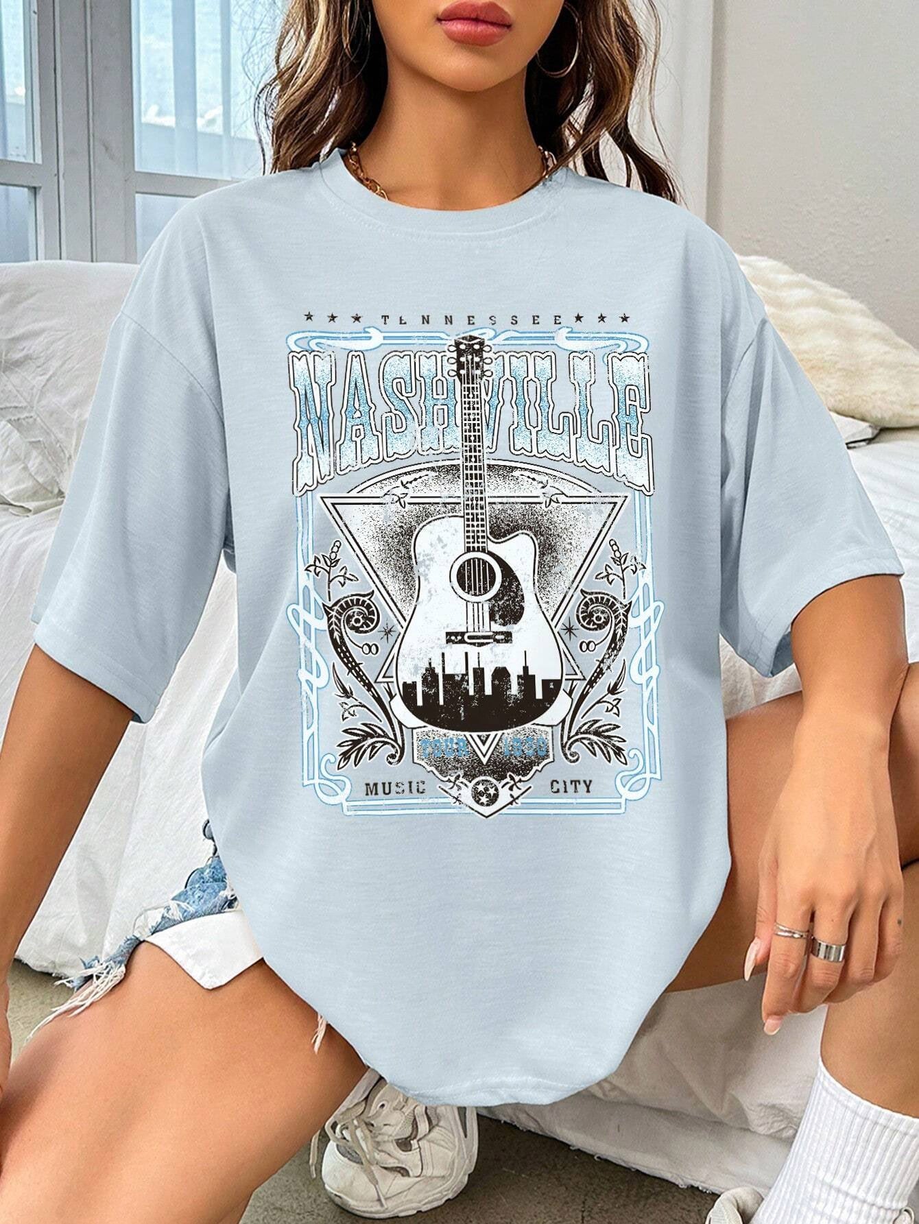 Nashville Music City Graphic Tee