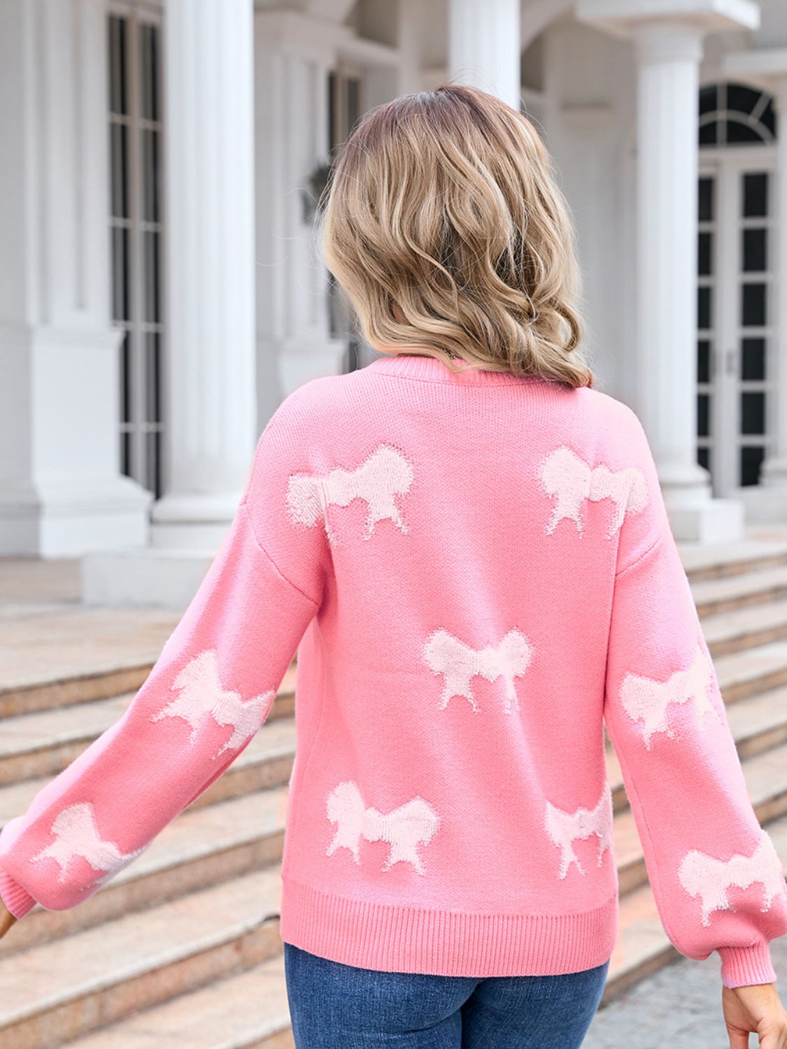 Angel Wings Bow Sweater