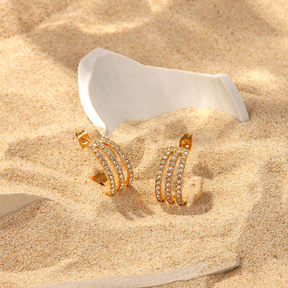 C-Hoop Earrings