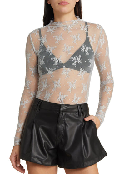 Mesh Lace Layering Top