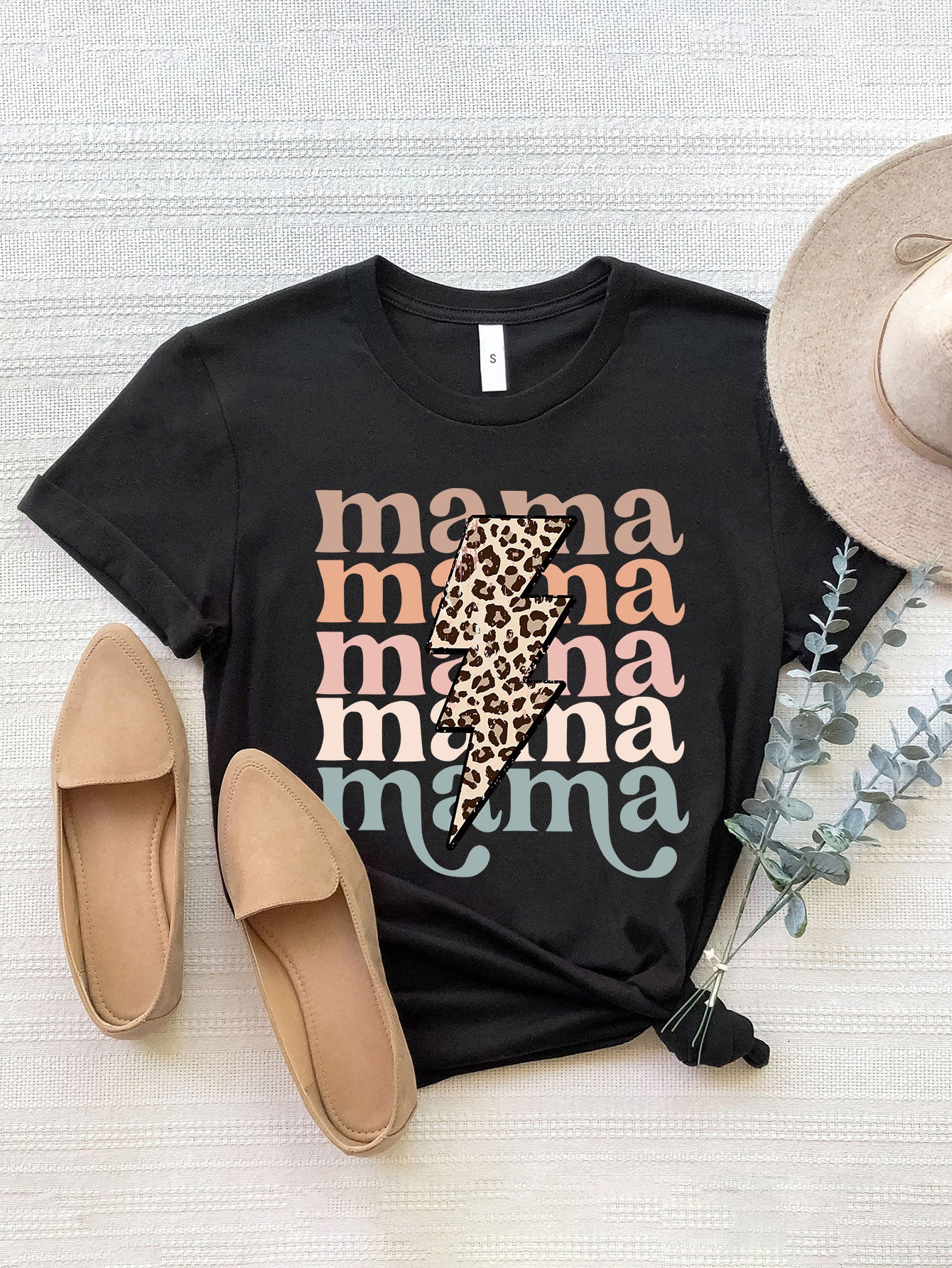 Mama Lightning Bolt Graphic Tee