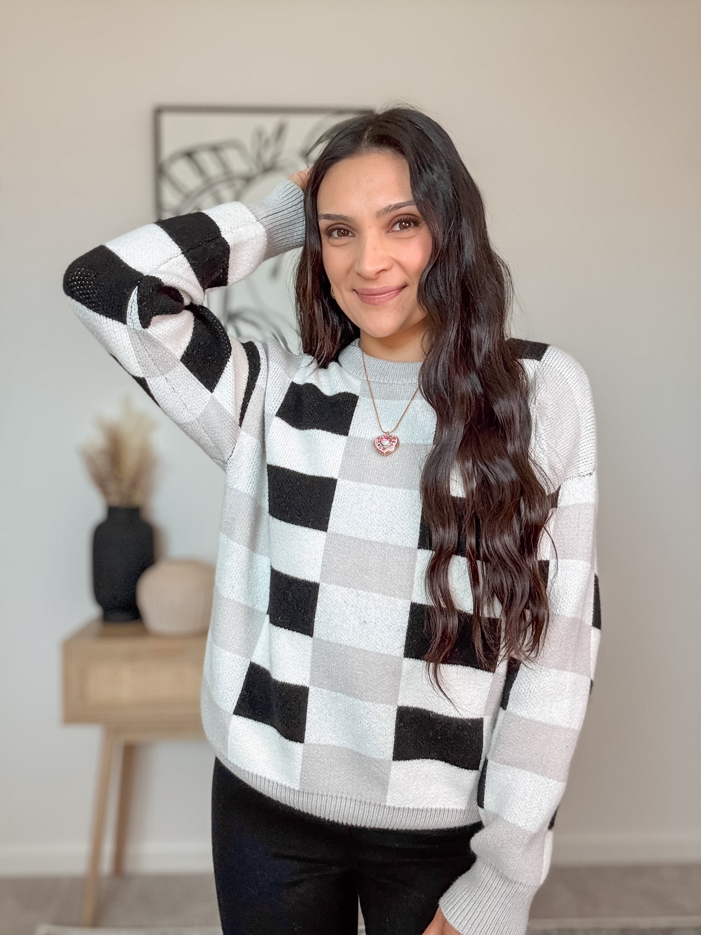 Soft & Classy Checkered Sweater