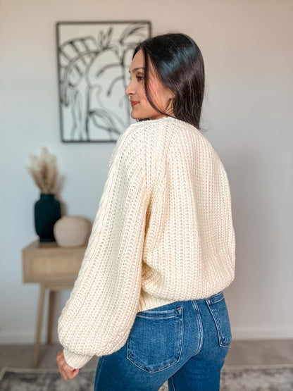 Classic Knit Cutout Sweater