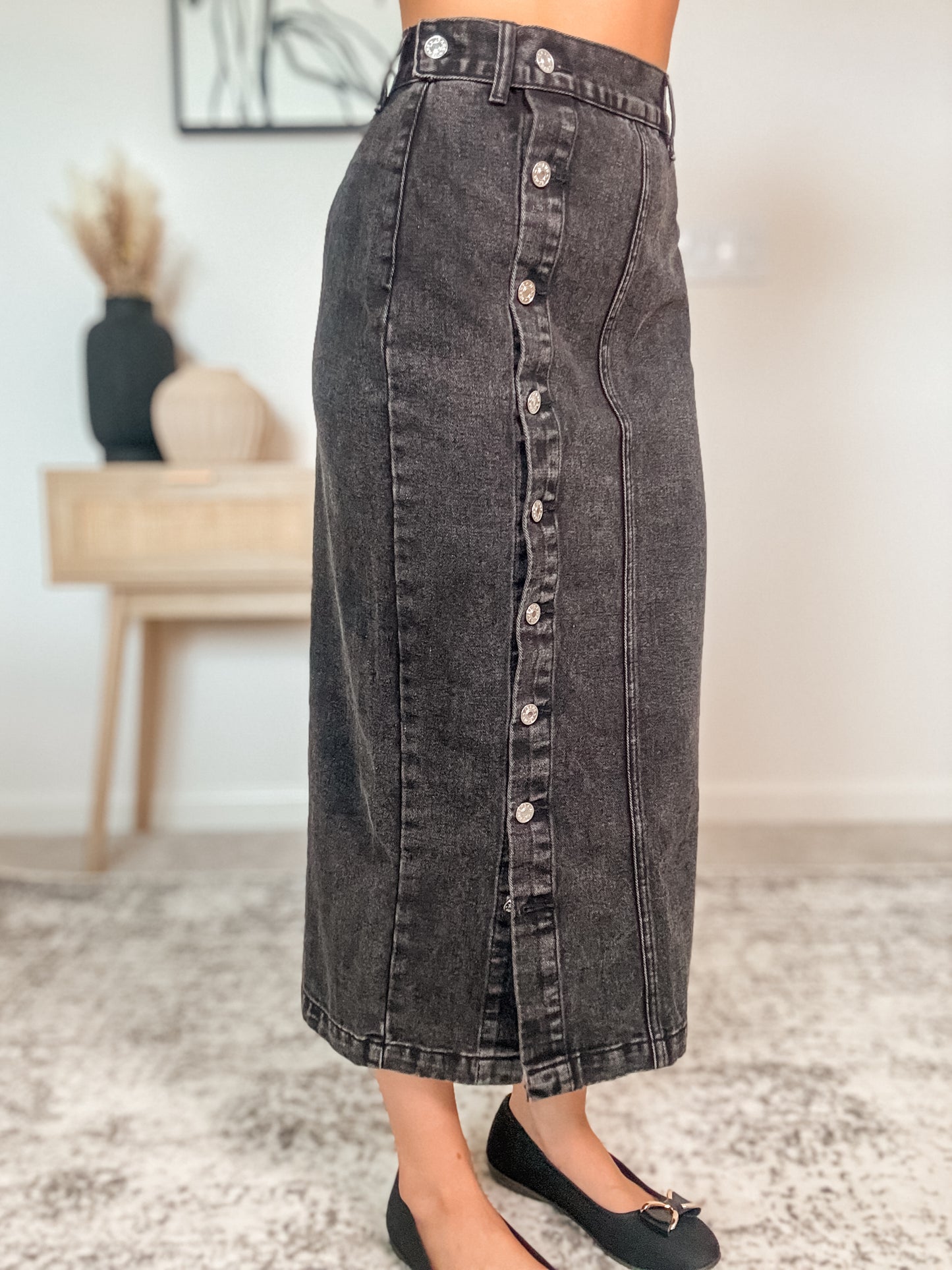 Trendsetter Denim Maxi Skirt