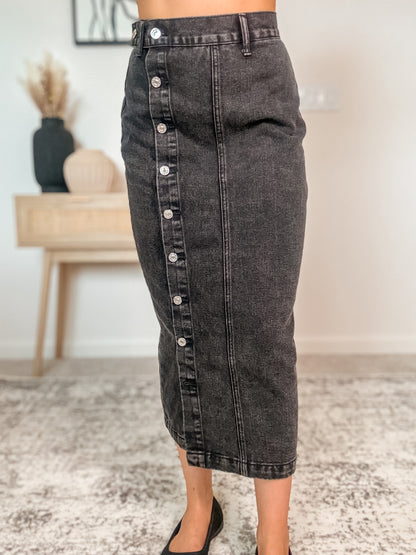 Trendsetter Denim Maxi Skirt